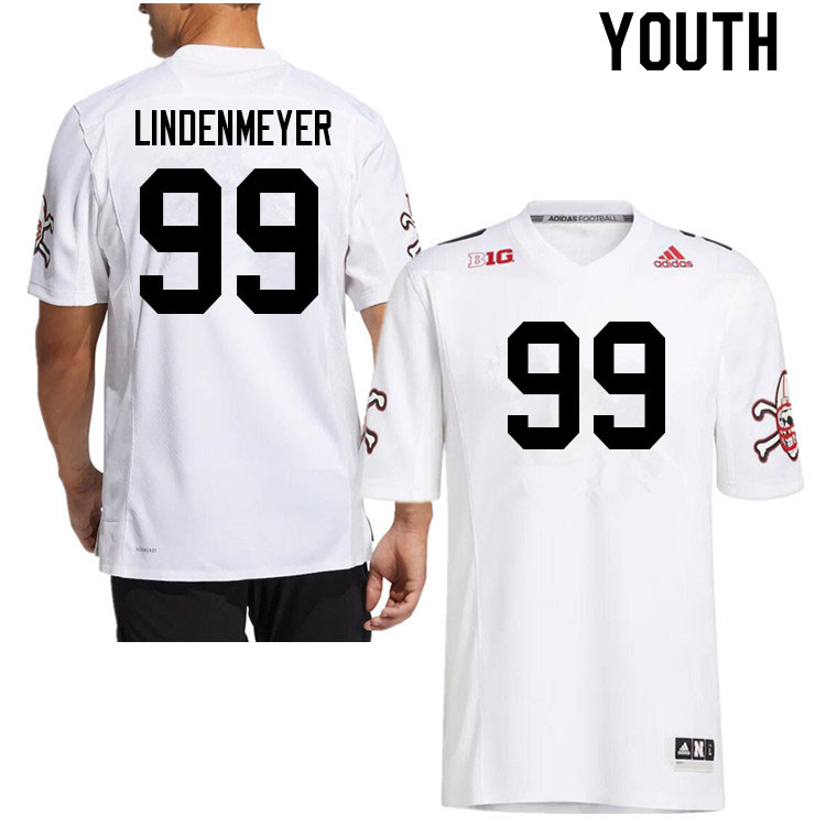 Youth #99 Luke Lindenmeyer Nebraska Cornhuskers College Football Jerseys Sale-Strategy - Click Image to Close